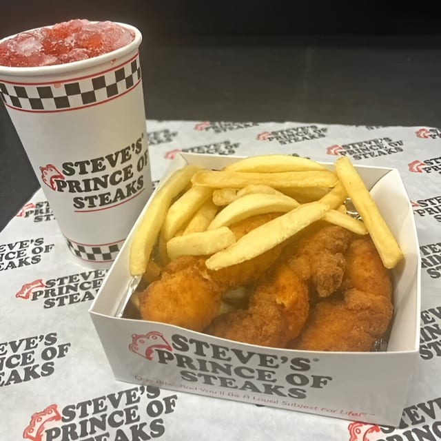 Steve's Chicken Tenders Kids Meal.