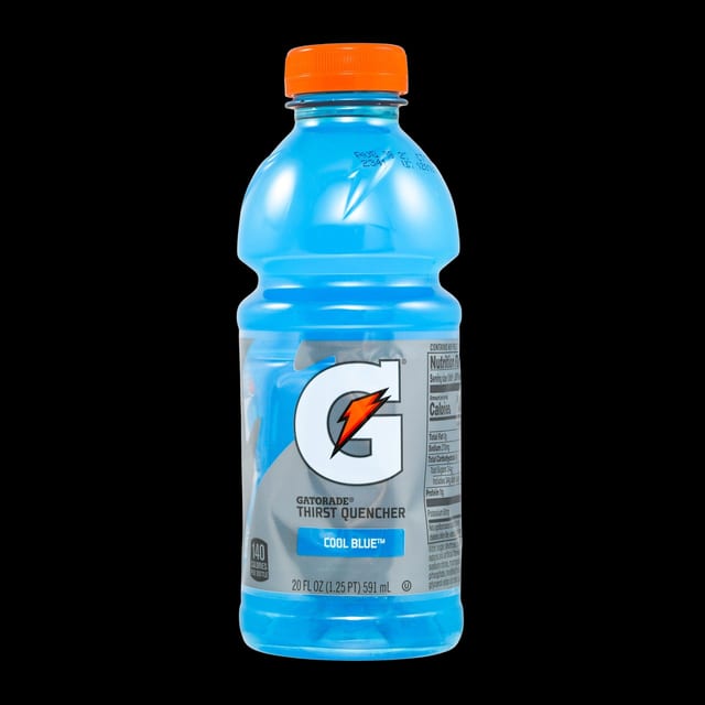 Cool Blue Bottled Gatorade.