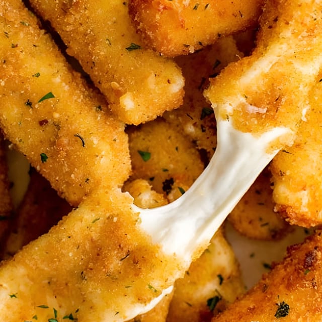 Mozzarella Sticks with Pizza Sauce.